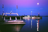 Moon Over North Rustico Harbour